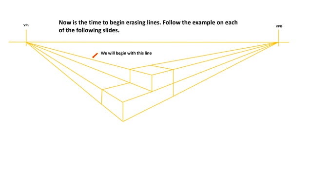 Drawing 2 point perspective - step by step guide | PPTX