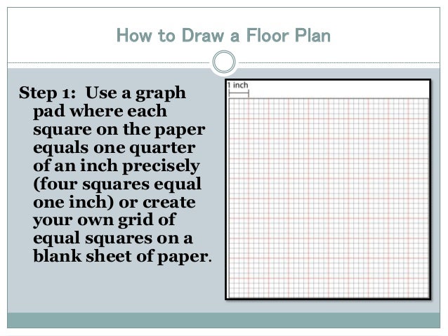 drawing a floor plan how to draw to scale on graph paper