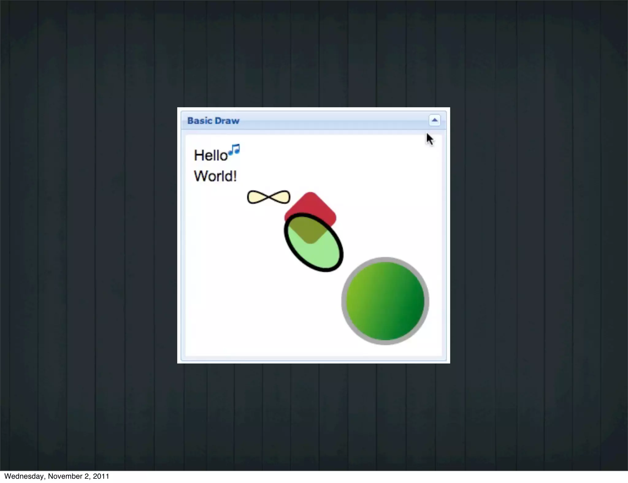 Wednesday, November 2, 2011
 