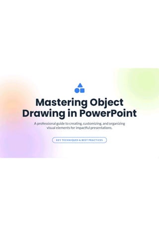 drawing and working with objects. Pdf. Ppt | PDF