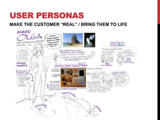 USER PERSONAS
MAKE THE CUSTOMER “REAL” / BRING THEM TO LIFE
 