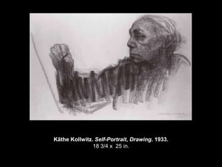 Kathe Kollwitz Self Portrait 1933