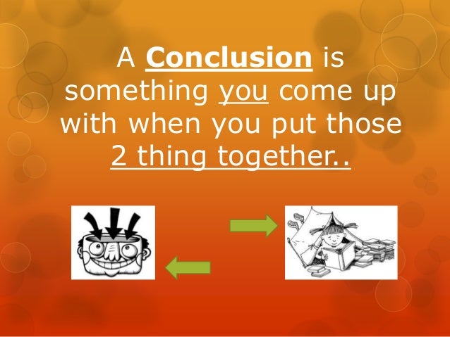 Drawing conclusions for Third Grade