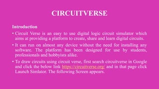 Drawing digital circuits using Circuitverse | PPTX | Programming ...