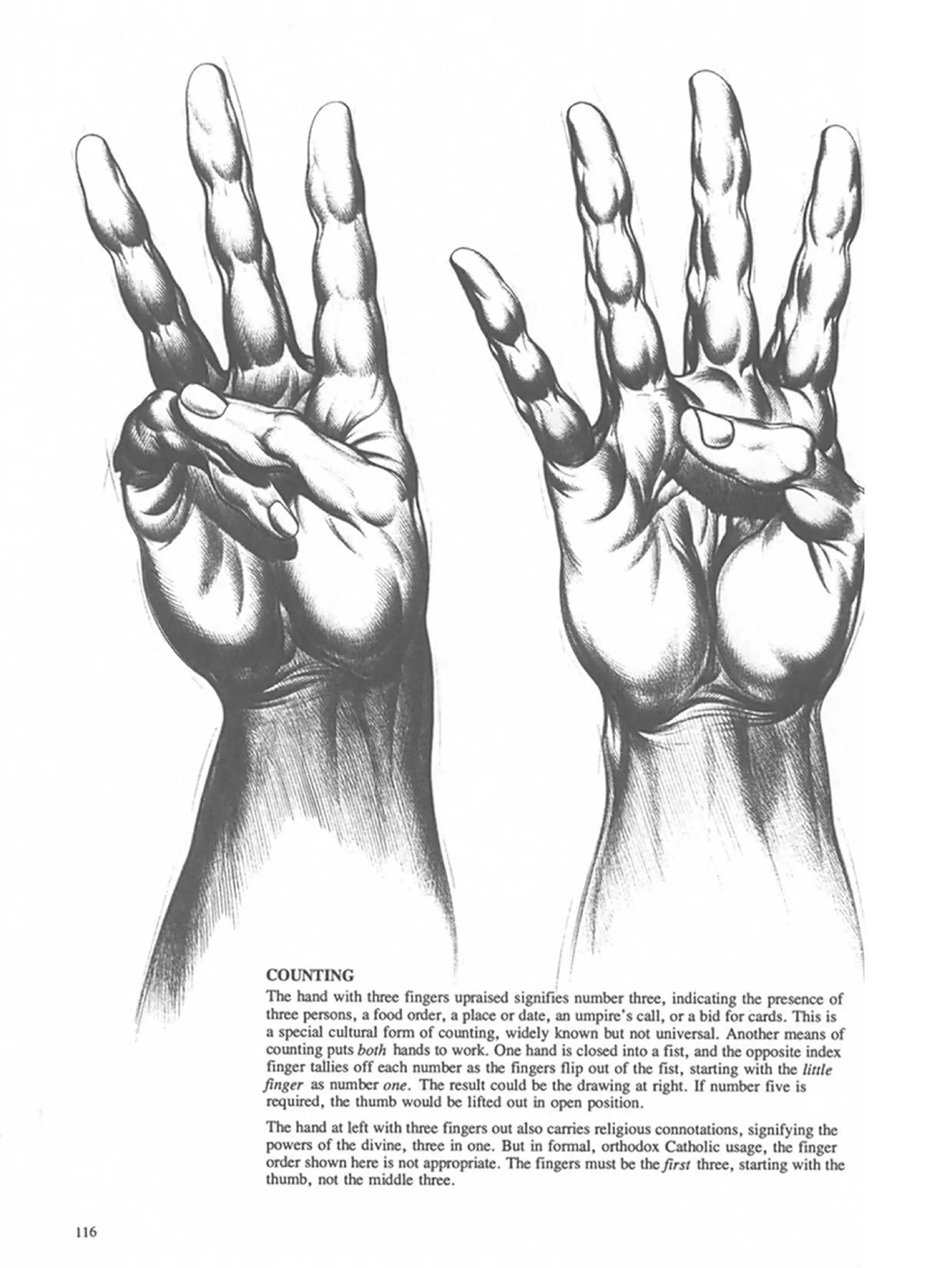 Drawing dynamic hands
