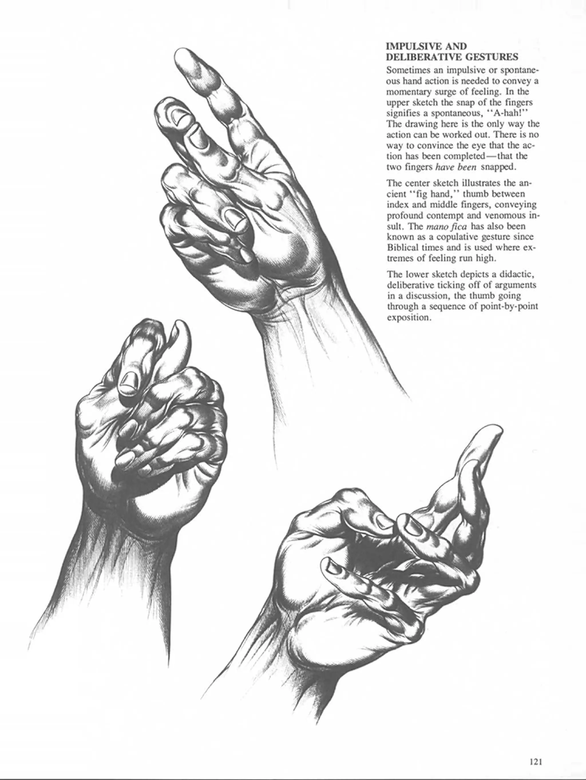 Drawing dynamic hands