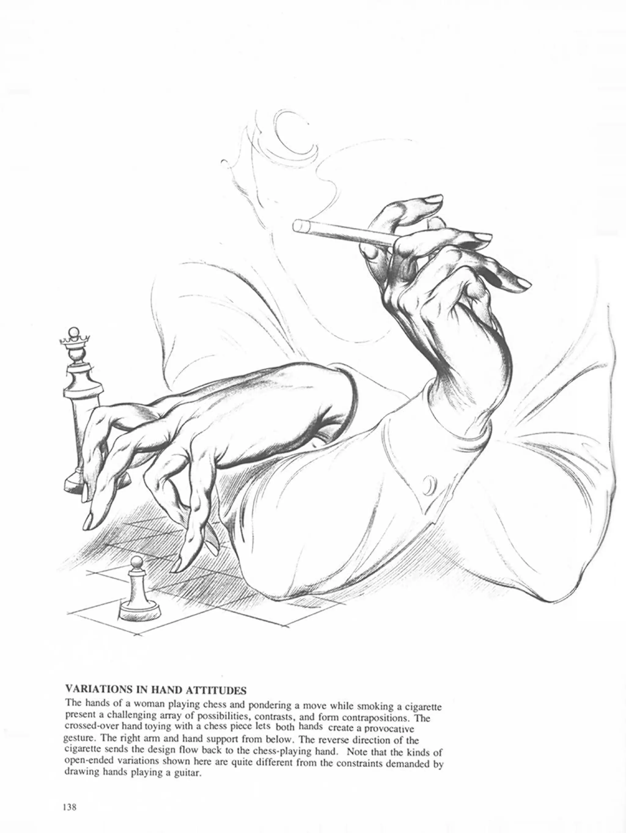 Drawing dynamic hands