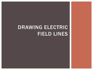 DRAWING ELECTRIC
FIELD LINES
 