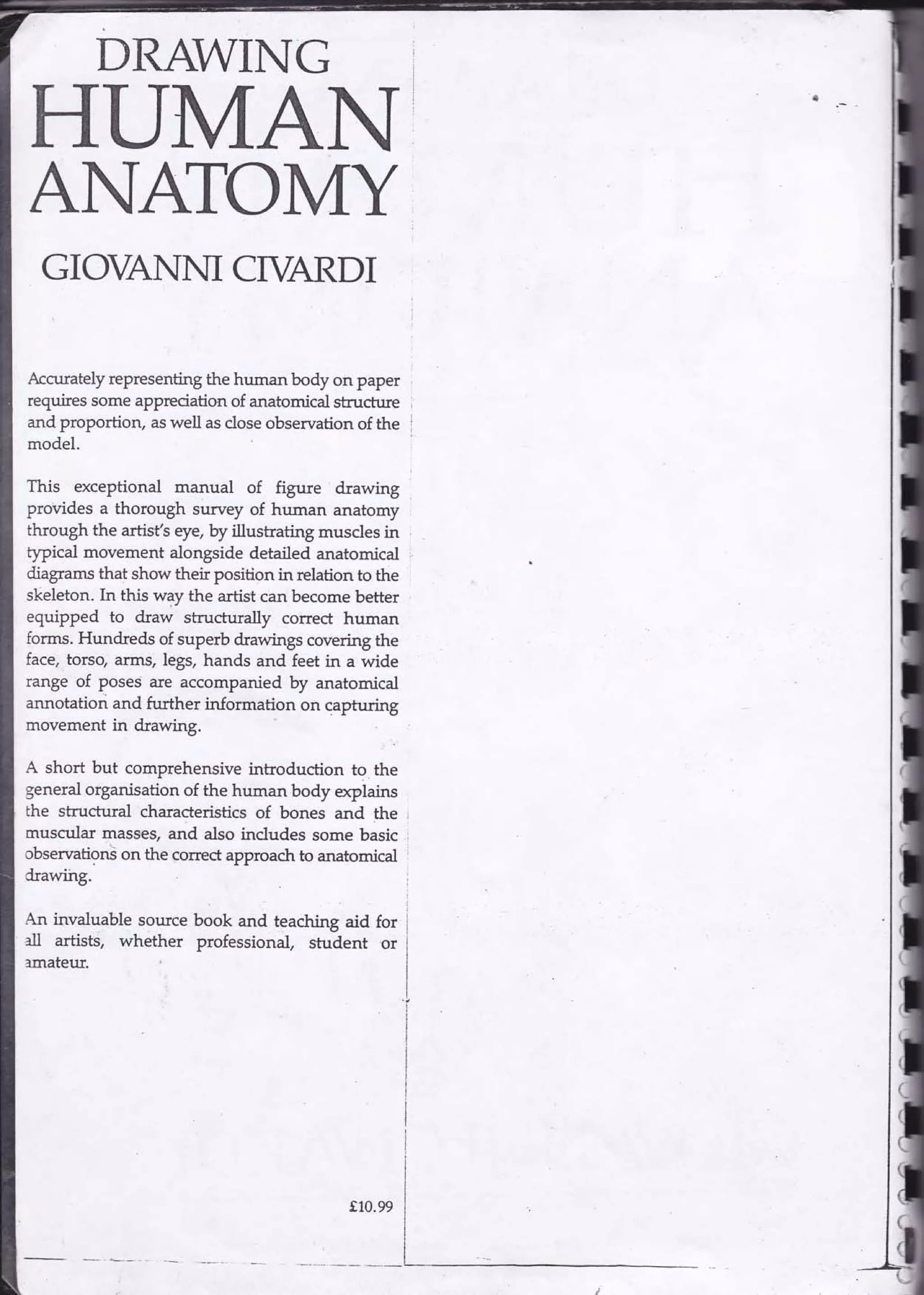 Drawing human anatomy by giovanni civardi | PDF