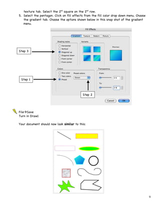 Drawing In Word Packet | DOC