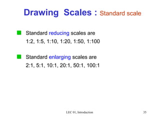 Reducing Scale Example Drawing lec 01 introduction 1 | PPT