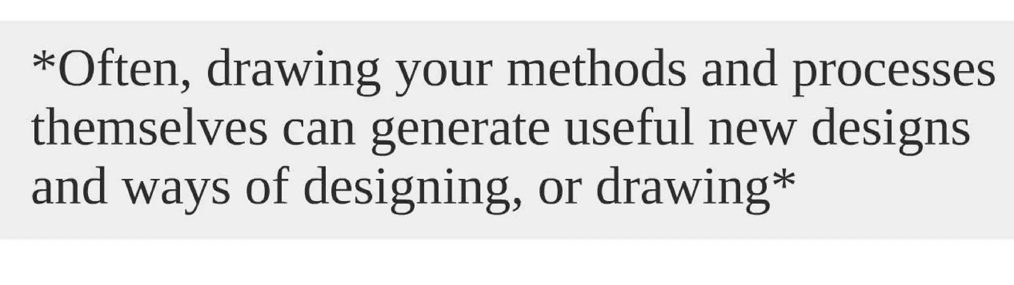 Making Through Drawing part 01