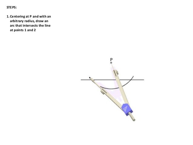 Drawing Perpendicular Lines With A Compass : Drawing perpendicular lines