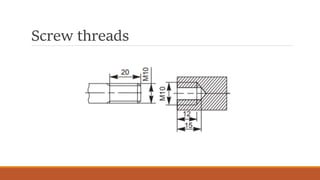 Screw threads
 