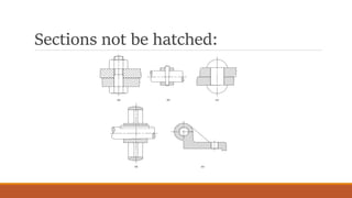 Sections not be hatched:
 