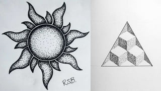 Drawings made with dots