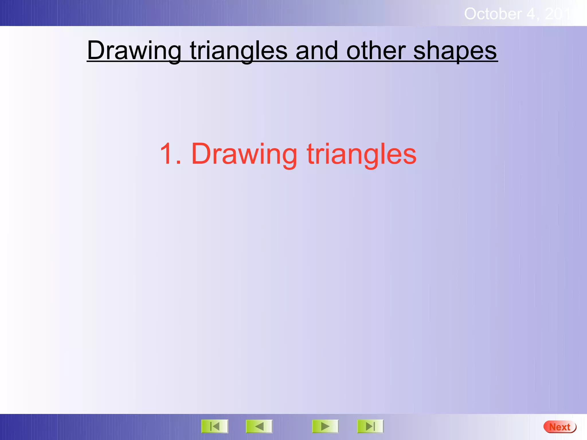 Drawing triangles | PPT