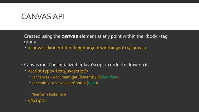Drawing with the HTML5 Canvas | PPT