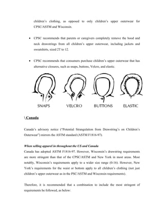 Drawstring hazards | DOC