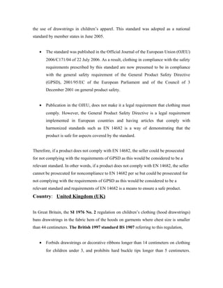 Drawstring hazards | DOC