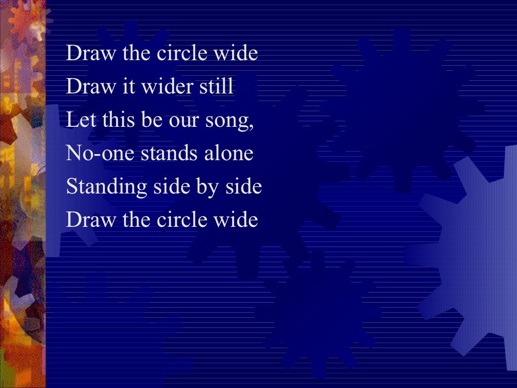 Draw the circle wide