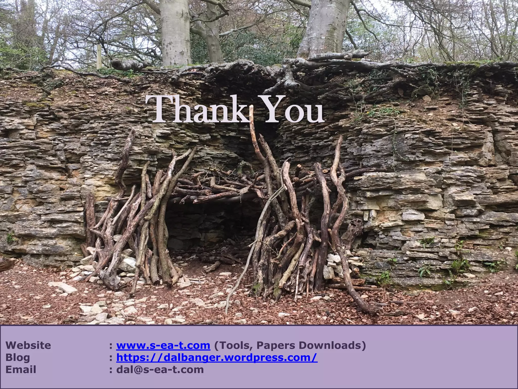 Website : www.s-ea-t.com (Tools, Papers Downloads)
Blog : https://dalbanger.wordpress.com/
Email : dal@s-ea-t.com
Thank You
 