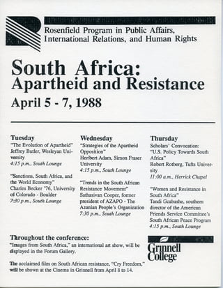 Rosenfield 1988 poster