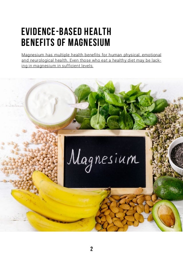 EvidenceBased Health Benefits of Magnesium
