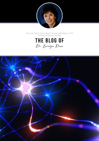 the blog of
You can learn more about neural pathways in the
human body by visiting
Dr. Carolyne Dean
 