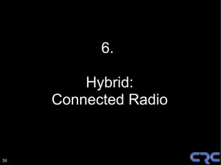 6.

         Hybrid:
     Connected Radio


36
 