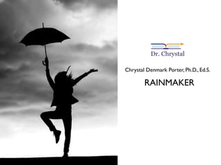 Chrystal Denmark Porter, Ph.D., Ed.S.

        RAINMAKER
 
