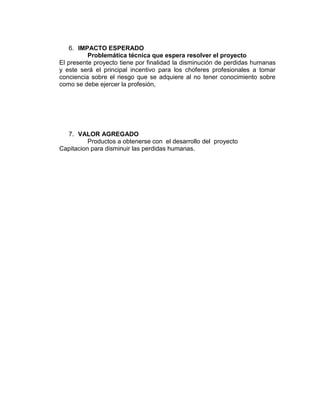 PROYECTO DE VINCULACION TRANSITO