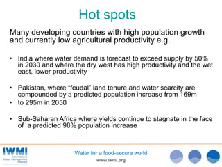 The Food and Water Paradox - Dr Colin Chartres