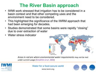 The Food and Water Paradox - Dr Colin Chartres