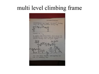 multi level climbing frame 