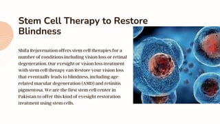 Dr David Green r3 Stem Cell Treatment for Retinal Degeneration.pptx