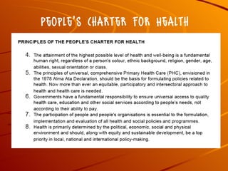 People’s Charter for Health 