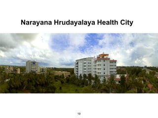 Narayana Hrudayalaya Health City




                19
 