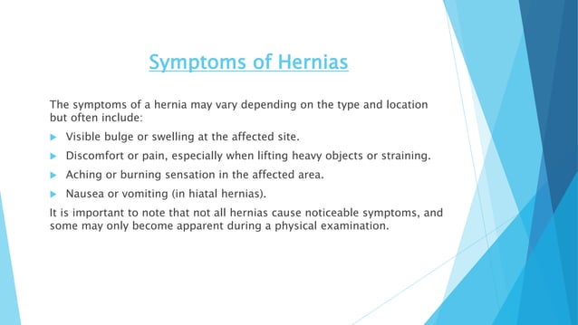 Hernias: Types, Symptoms and Laparoscopic Repair | PPT