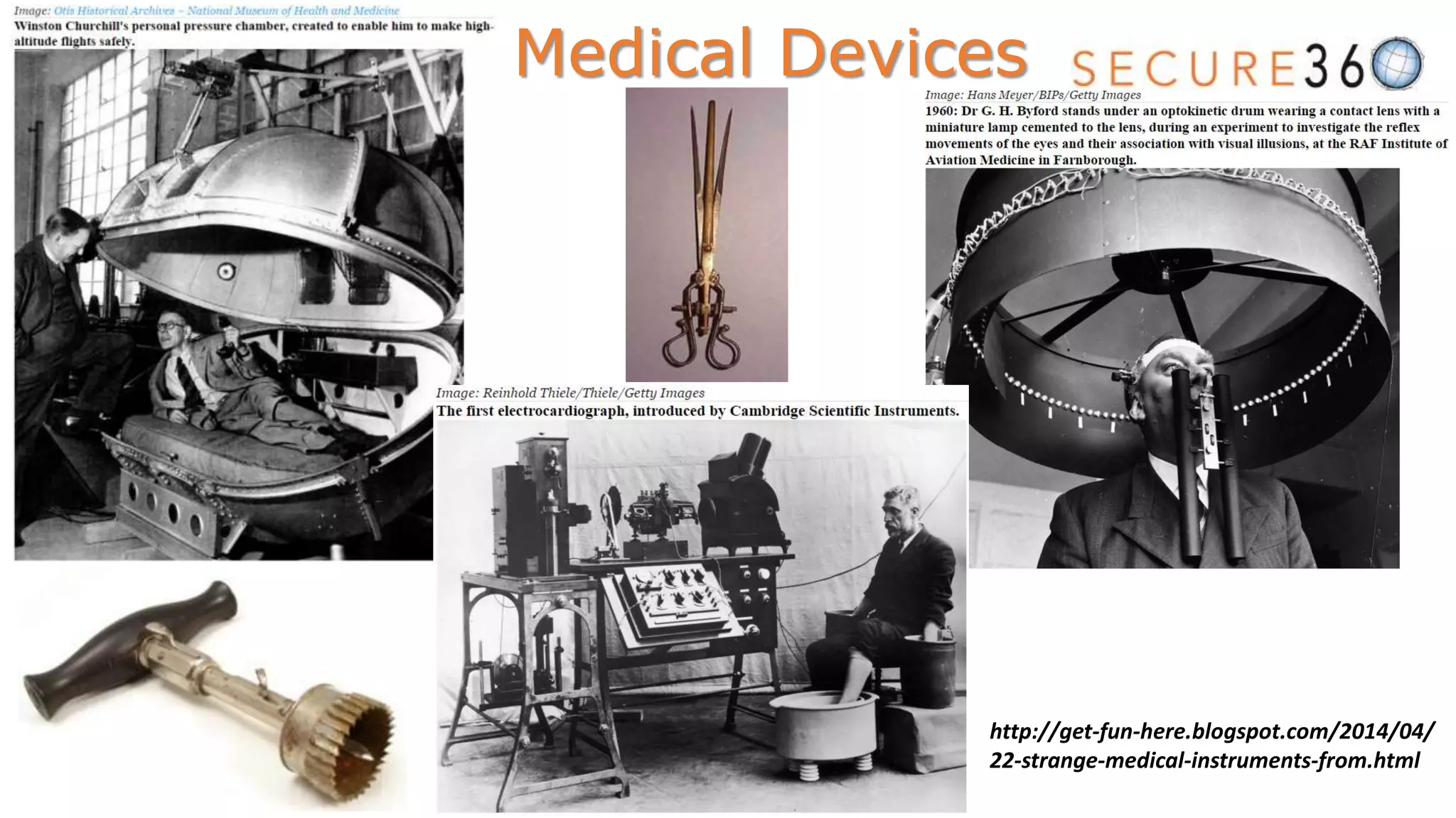 Medical Devices
http://get-fun-here.blogspot.com/2014/04/
22-strange-medical-instruments-from.html
 