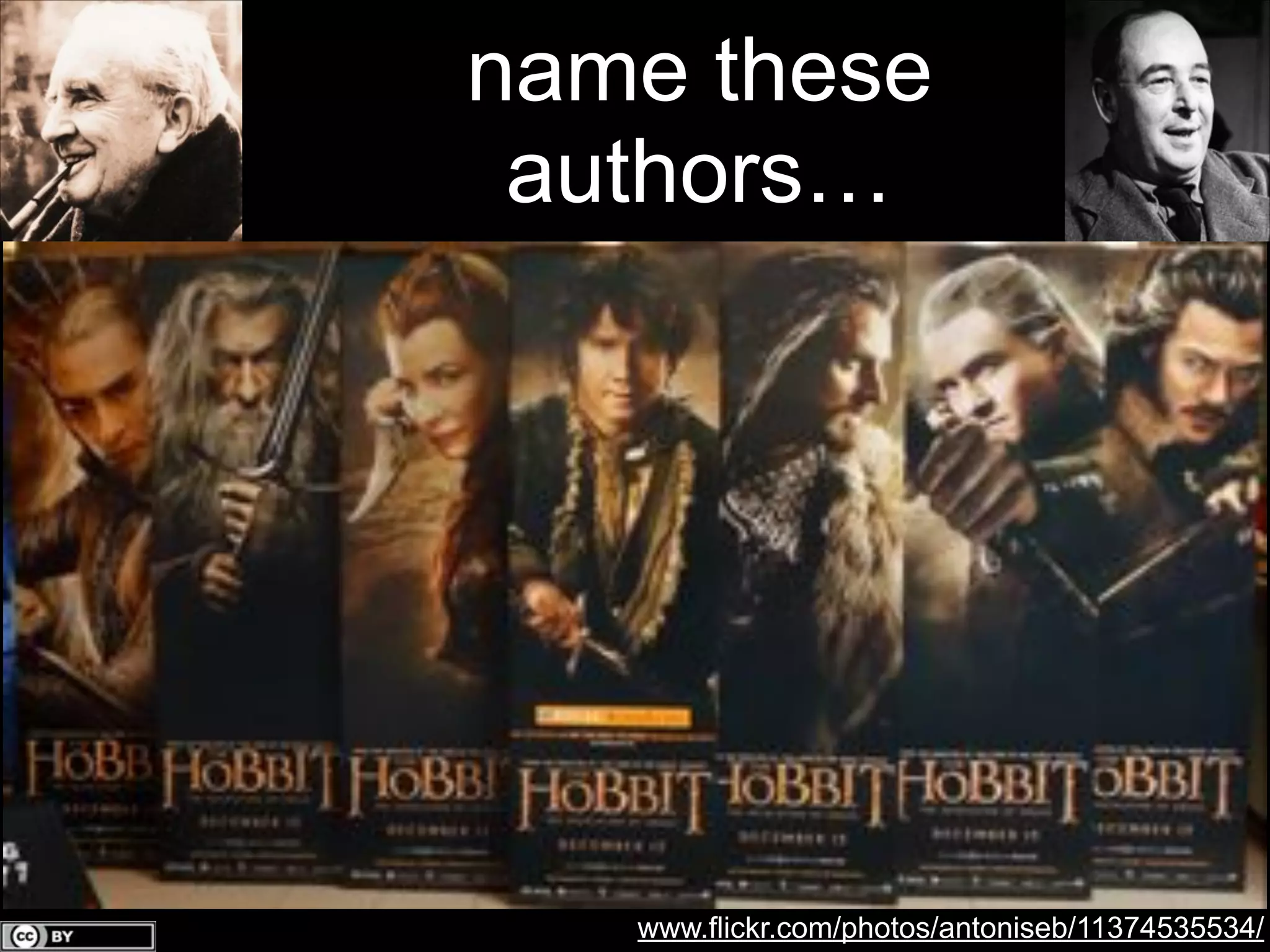 name these
authors…

www.flickr.com/photos/antoniseb/11374535534/

 