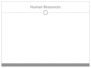 Human Resources
 