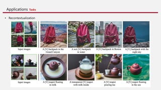 Applications Tasks
• Recontextualization
 