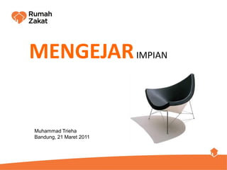 MENGEJAR IMPIAN


Muhammad Trieha
Bandung, 21 Maret 2011
 