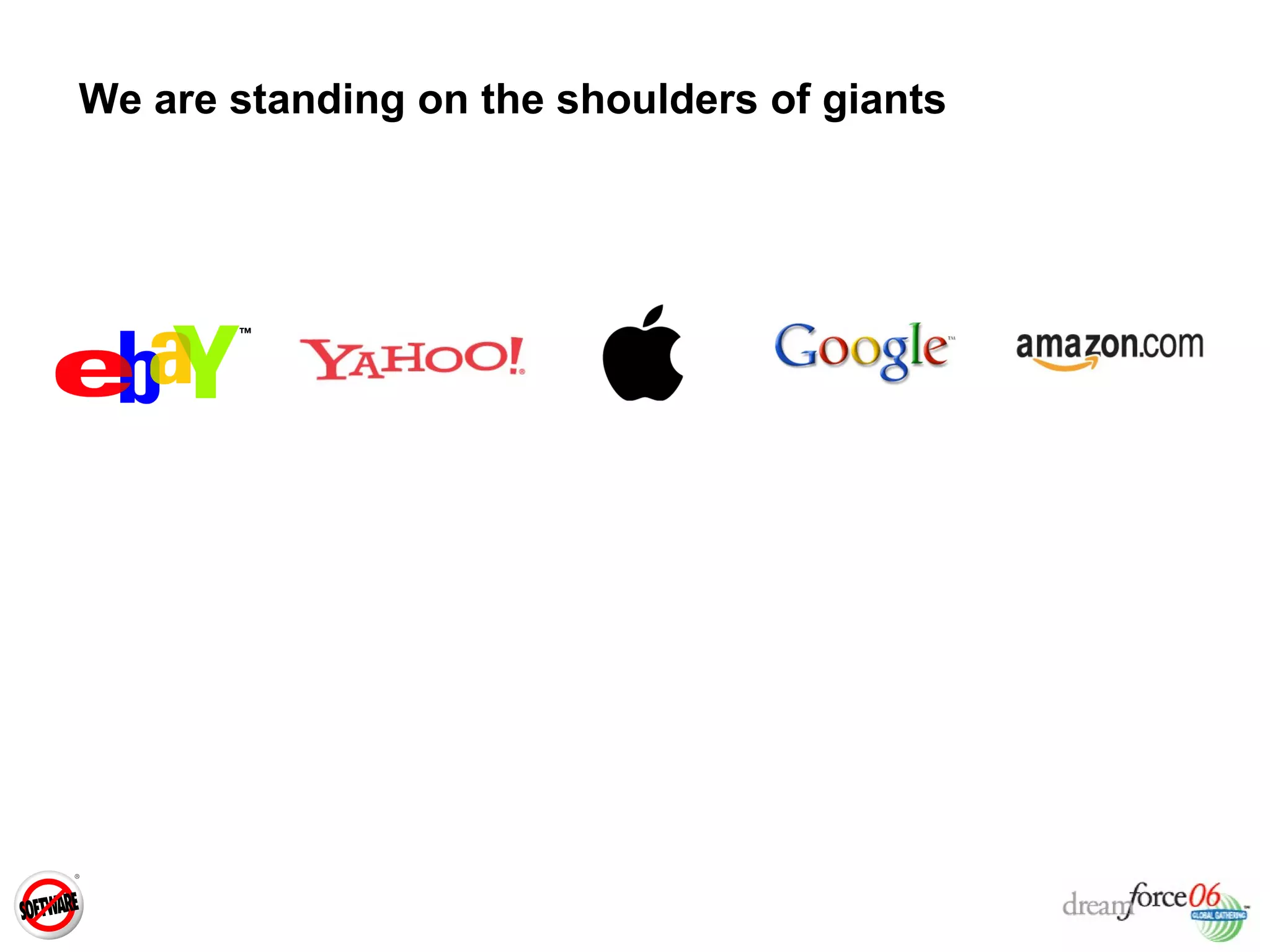 We are standing on the shoulders of giants 