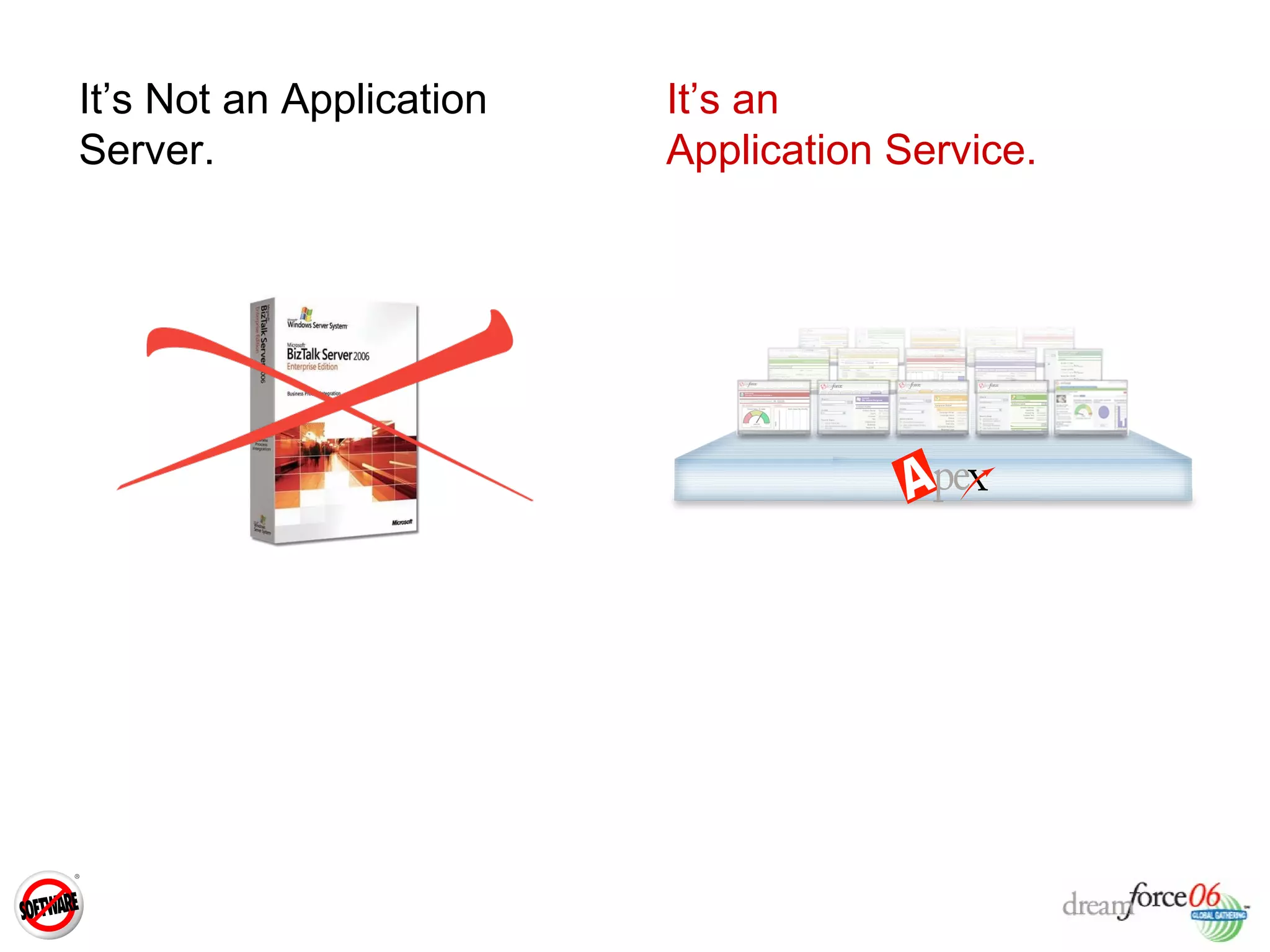 It’s Not an Application Server. It’s an  Application Service. 