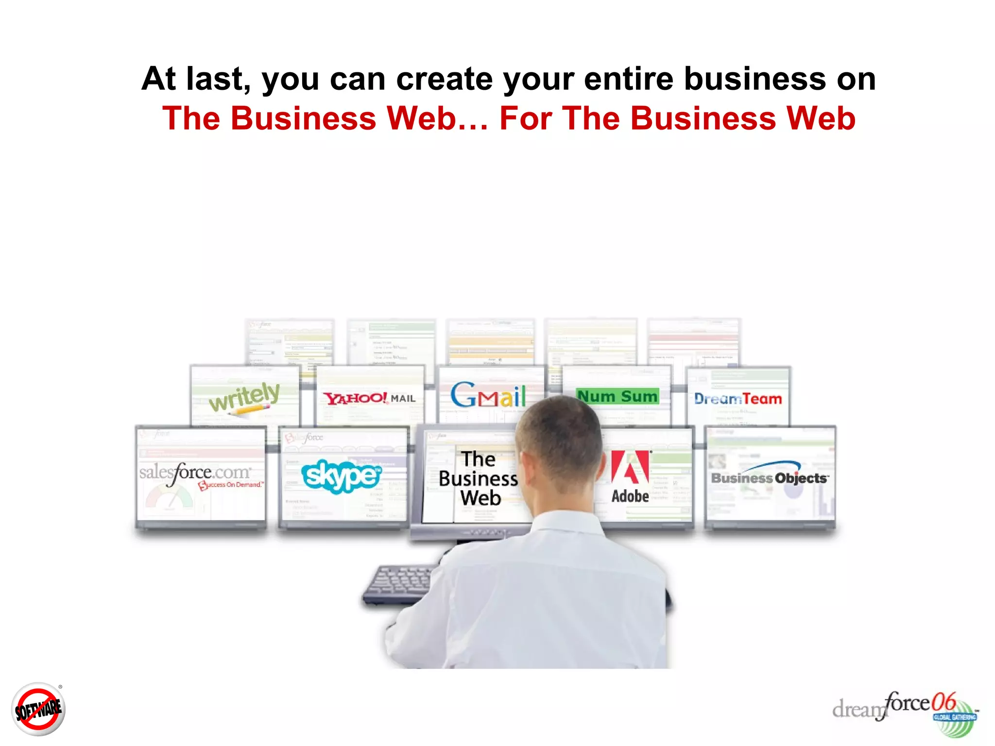 At last, you can create your entire business on  The Business Web… For The Business Web  