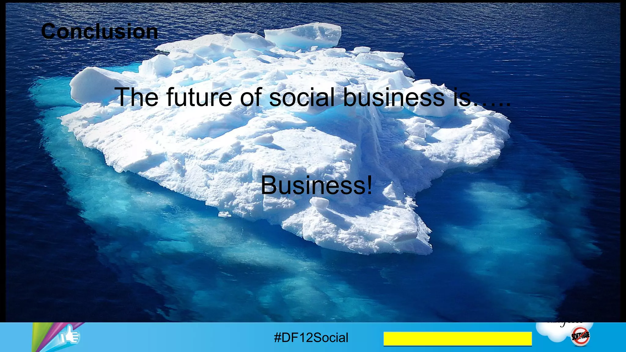 Dion Hinchcliffe             Alan Lepofsky
Executive Vice President    VP and Principal Analyst
    Dachis Group            Constellation Research
     @dhinchcliffe                @alanlepo




                     #DF12Social
 