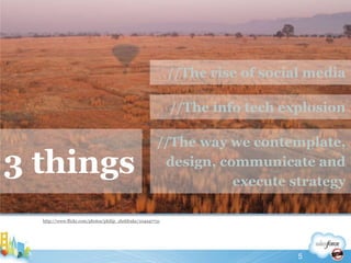 http://www.flickr.com/photos/philip_sheldrake/104947731//The rise of social media//The info tech explosion3 things//The way we contemplate, design, communicate and execute strategy5