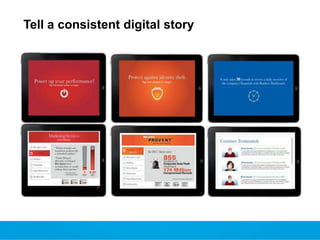 Tell a consistent digital story

 